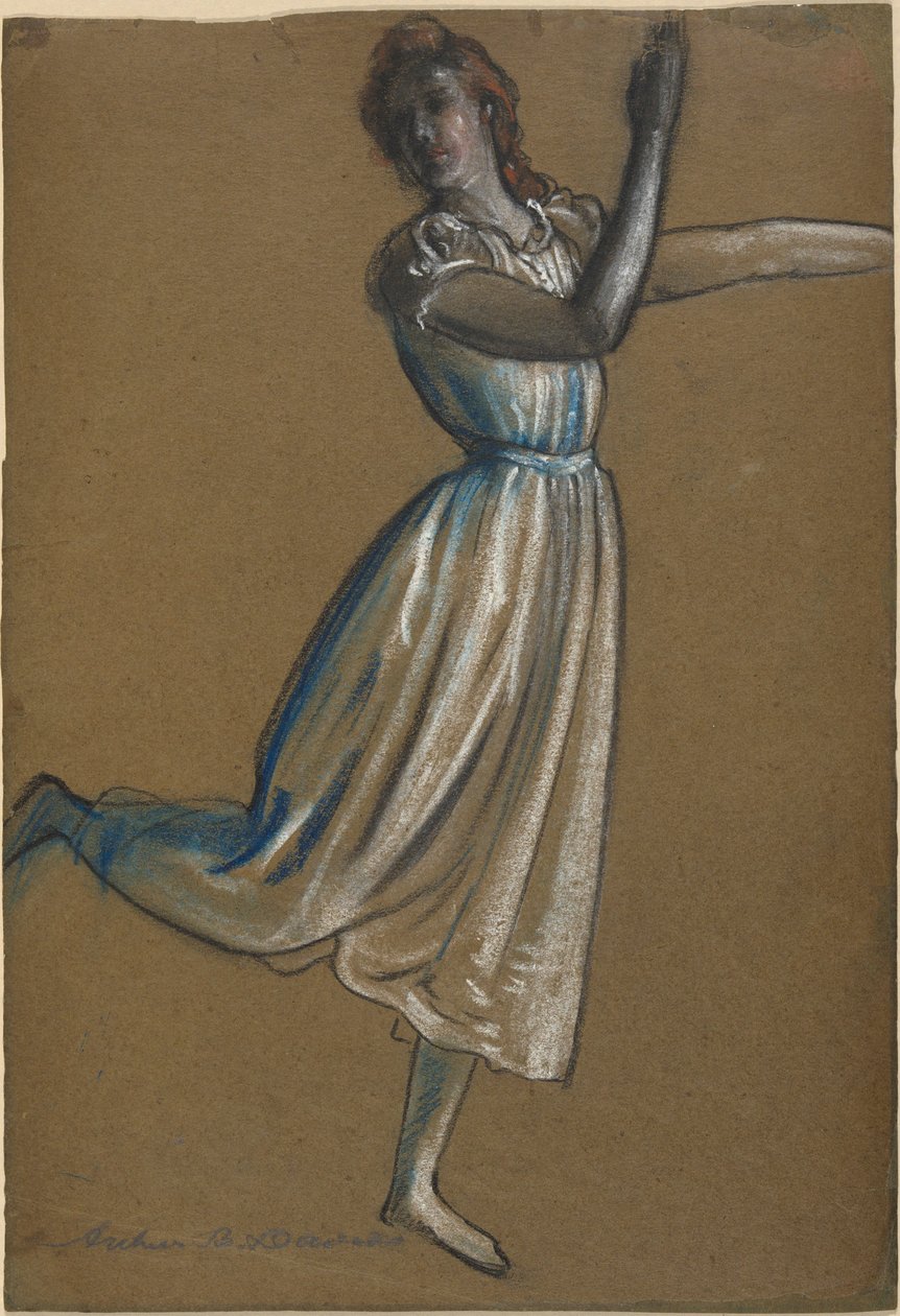 Kobieta tańczy autorstwa Arthur B. Davies