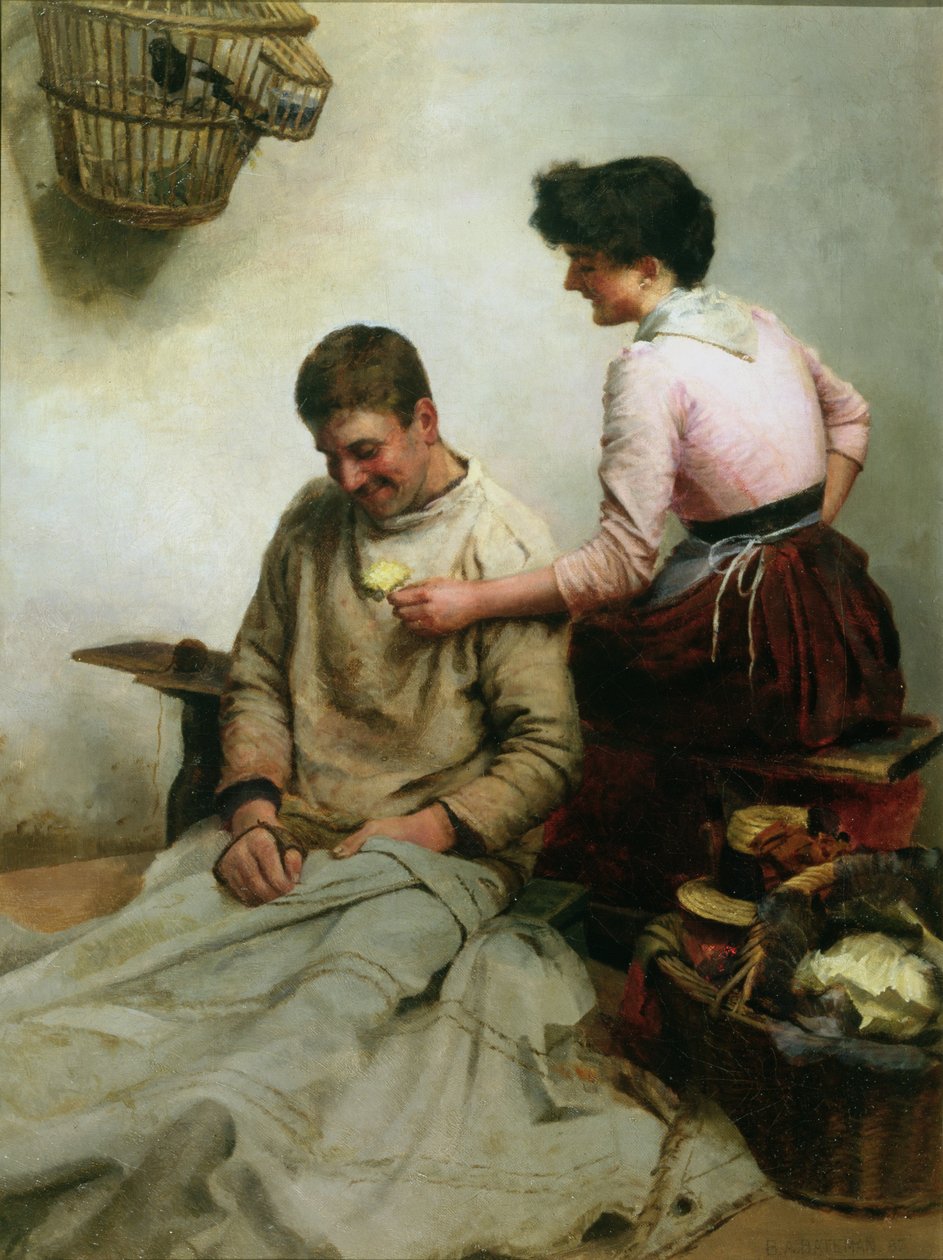 Małżeństwo, 1887 (patrz 238986 dla pary) autorstwa Arthur Bateman