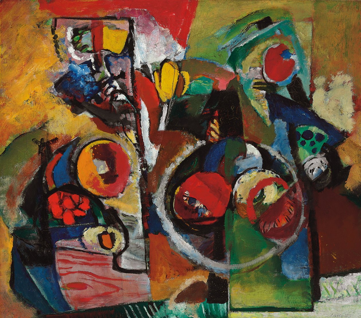 Abstrakcja nr 2, ok. 1929-1935 (olej na płótnie) autorstwa Arthur Beecher Carles