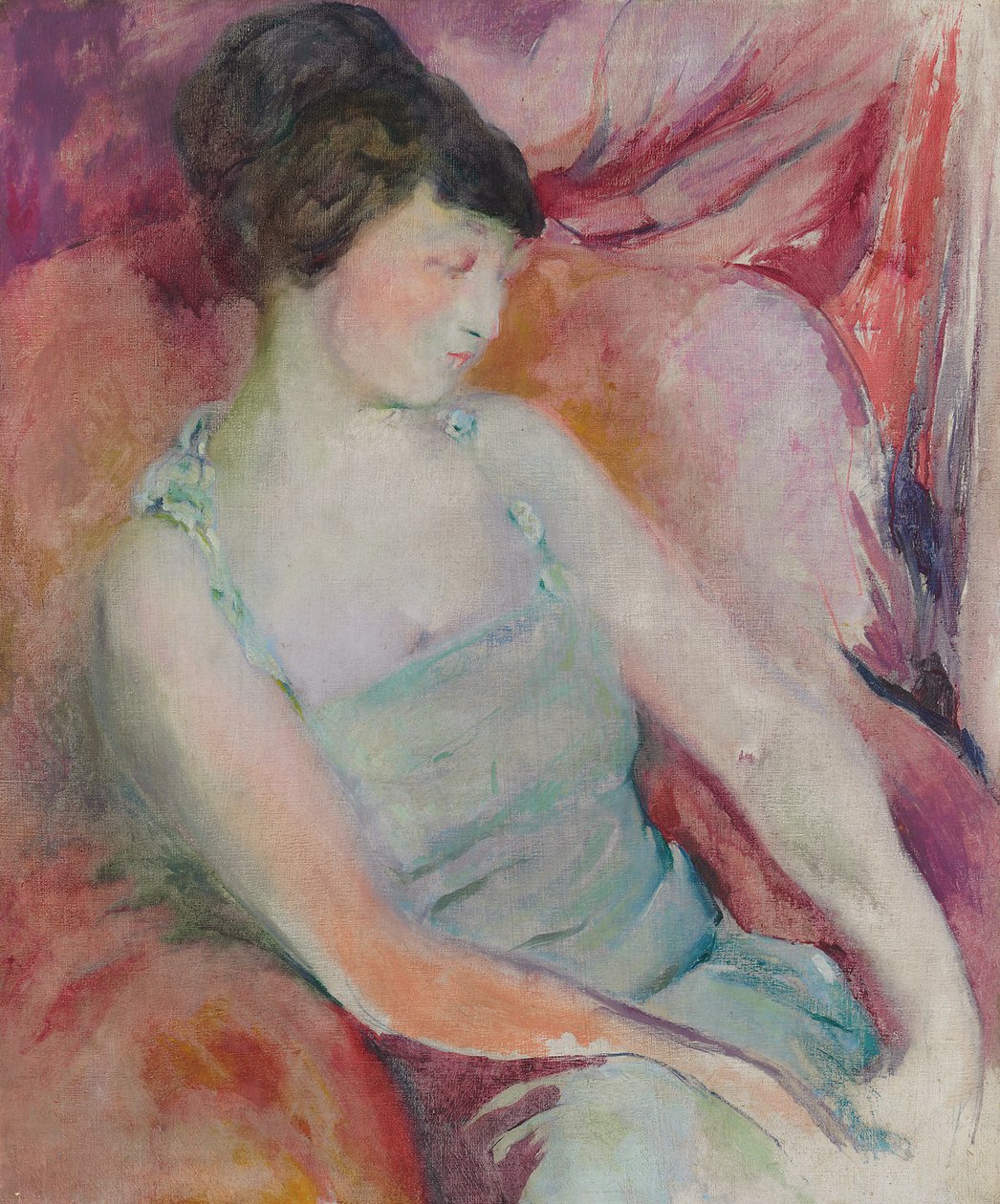Portret Helen Fleck Seyffert, ok. 1921 r. (olej na płótnie) autorstwa Arthur Beecher Carles