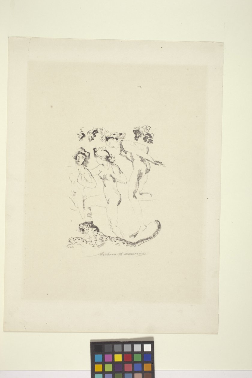 Bachantki (litografia) autorstwa Arthur Bowen Davies