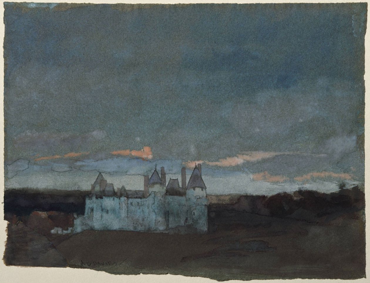 Zamek Langeais, Turenia autorstwa Arthur Bowen Davies