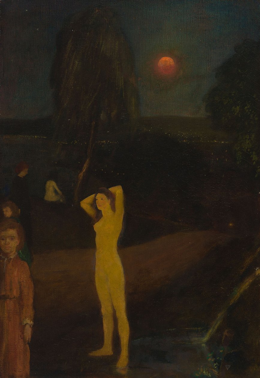 Pełnia Księżyca autorstwa Arthur Bowen Davies