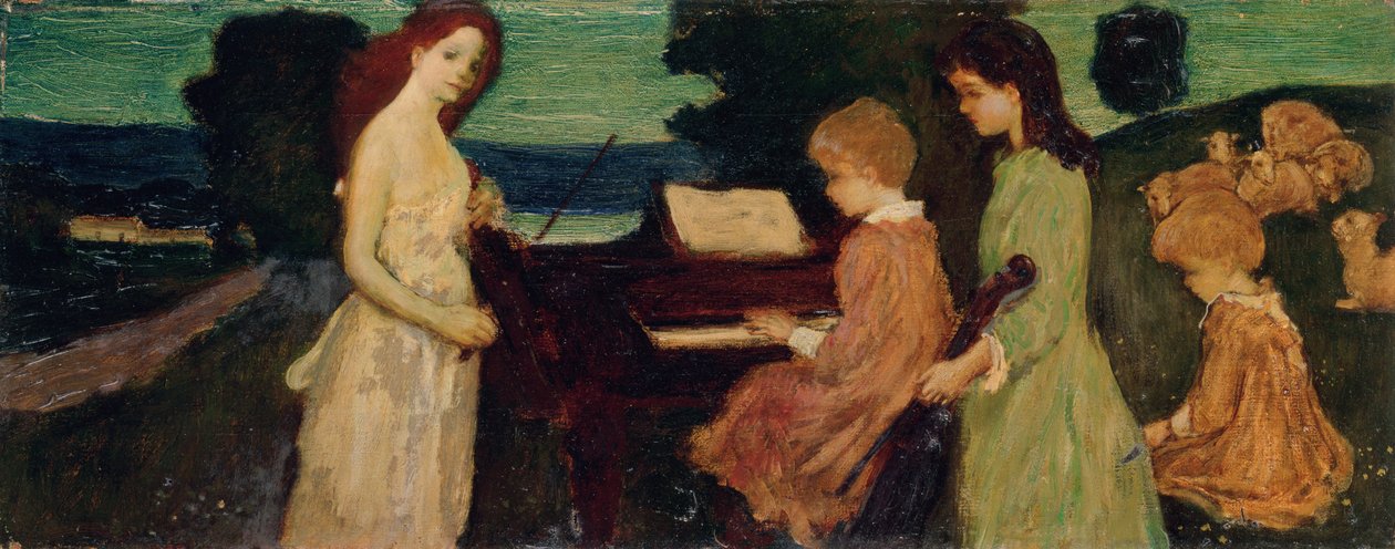 Muzyka autorstwa Arthur Bowen Davies