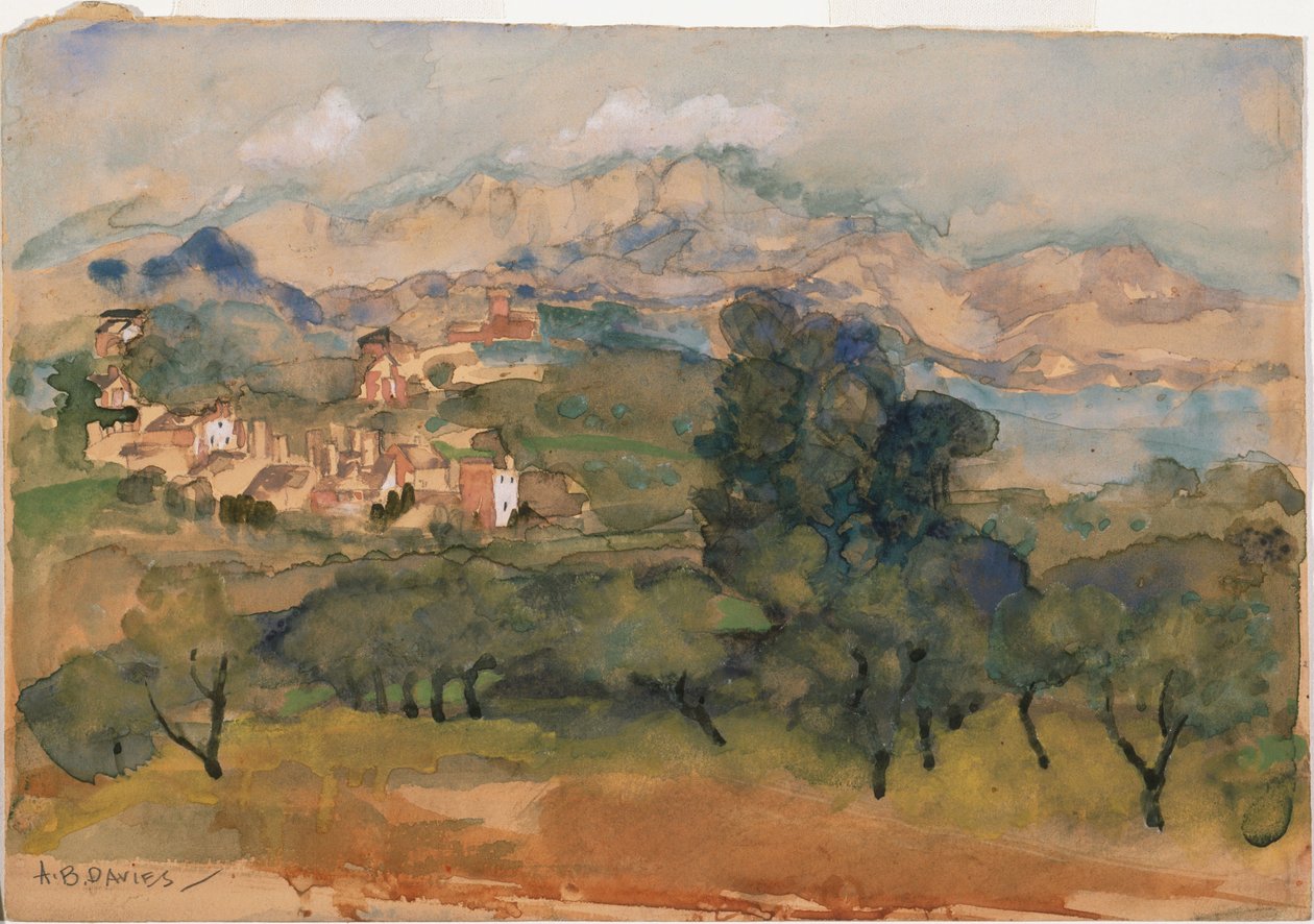 Drzewa oliwne autorstwa Arthur Bowen Davies