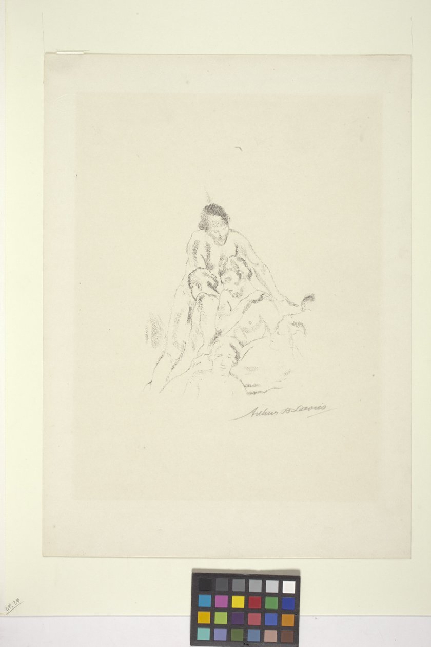 Piramida (litografia) autorstwa Arthur Bowen Davies