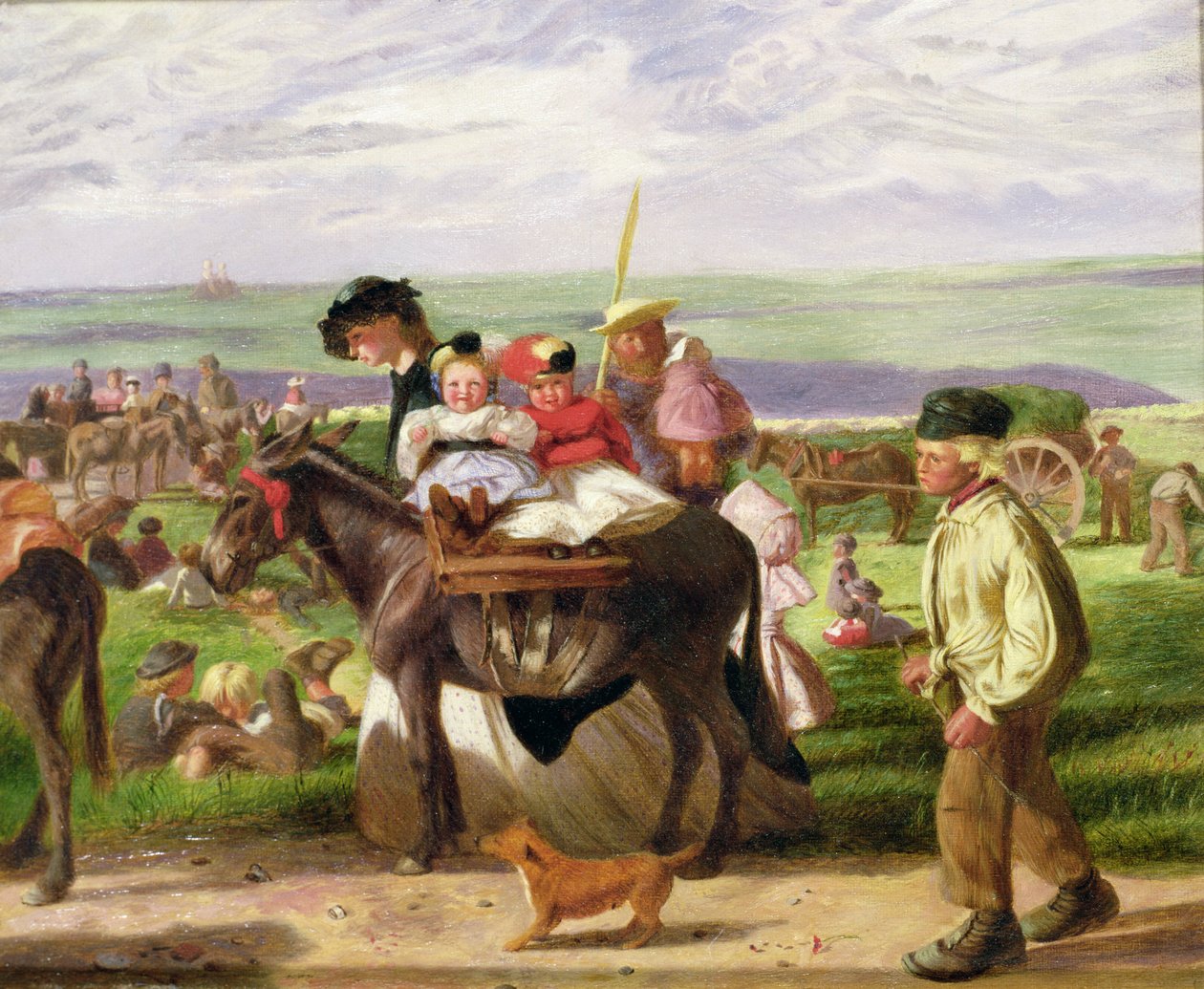 Nad morzem, Pegwell Bay, niedaleko Ramsgate autorstwa Arthur Boyd Houghton