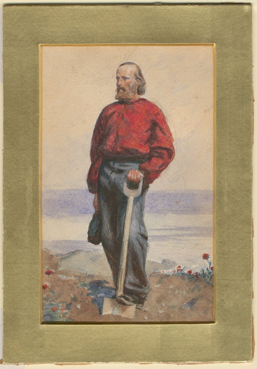 Wyspa Giuseppe Garibaldiego na wyspie Capri, 1860 autorstwa Arthur Boyd Houghton