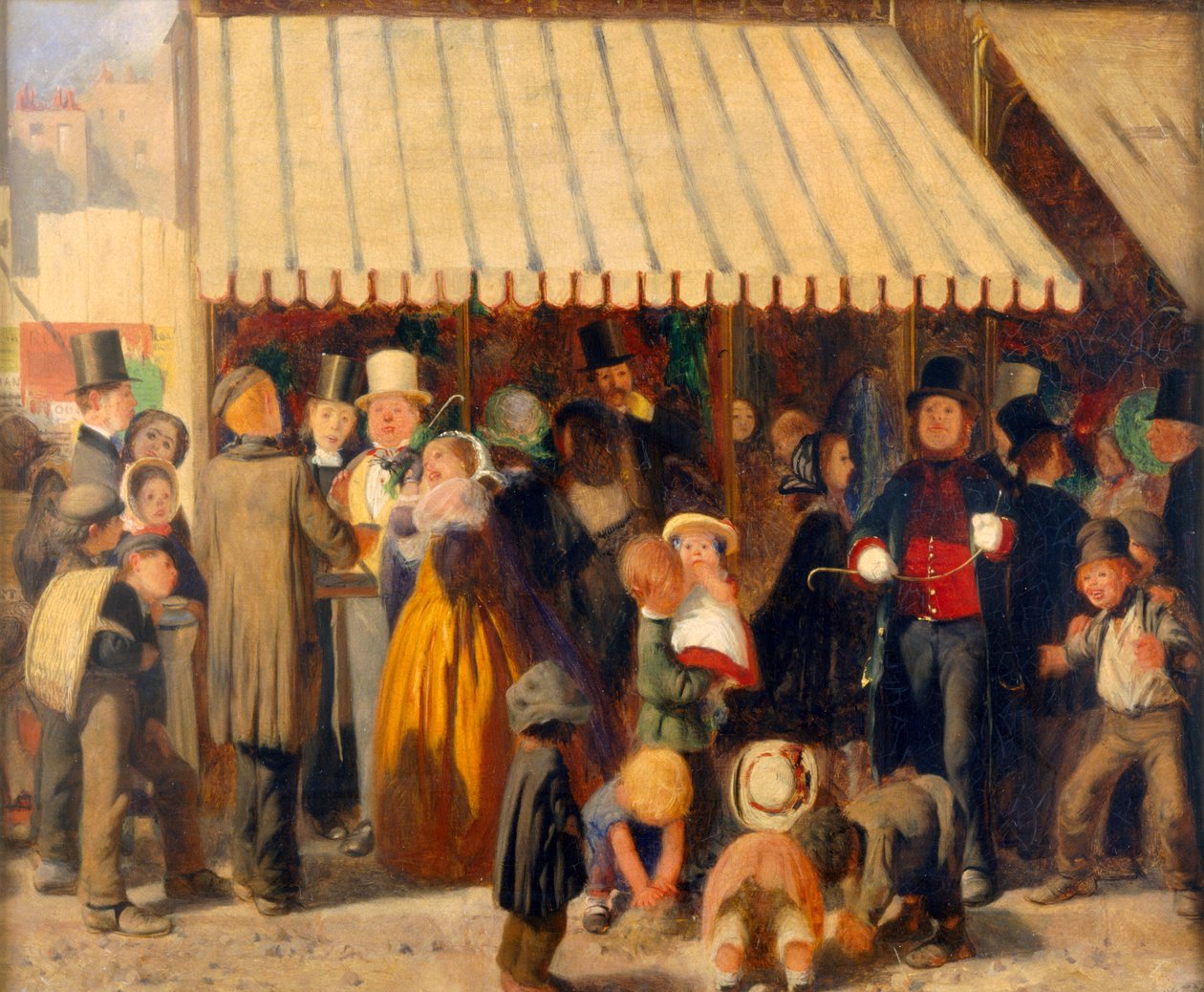 Scena w wesołym miasteczku (olej na płótnie) autorstwa Arthur Boyd Houghton