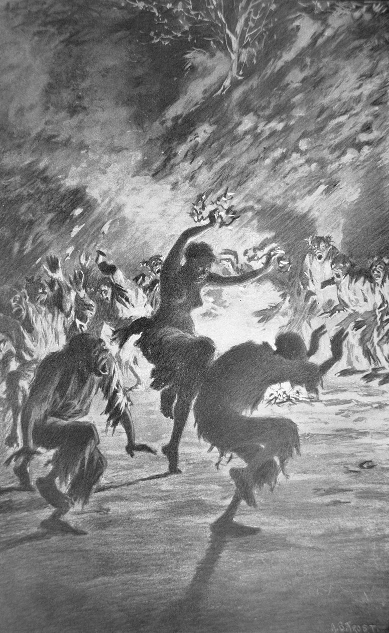 Haitański rytuał voodoo autorstwa Arthur Burdett Frost