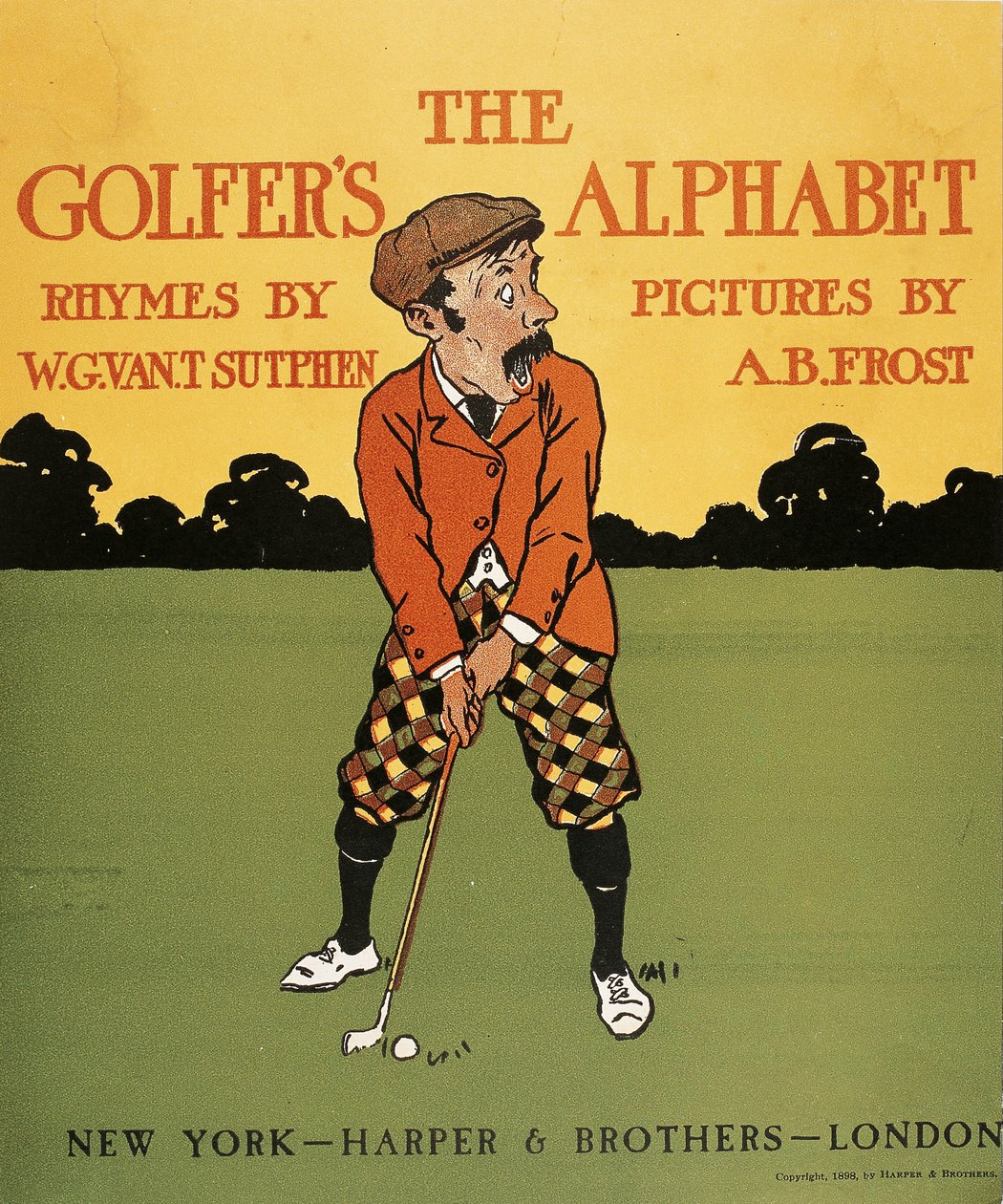 Alfabet golfistów autorstwa Arthur Burdett Frost