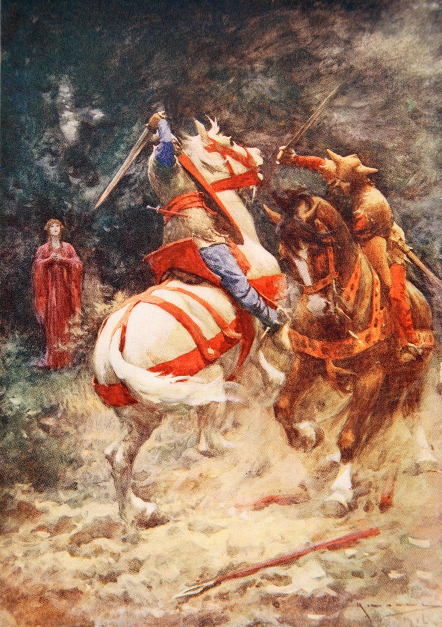 Rycerz Łabędzia (kolor lito) autorstwa Arthur C. (after) Michael