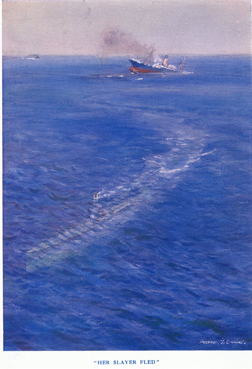 Jej zabójca uciekł z Cassells History of the British People opublikowanej przez Waverley Book Company Limited, c.1940 autorstwa Arthur C. Burgess