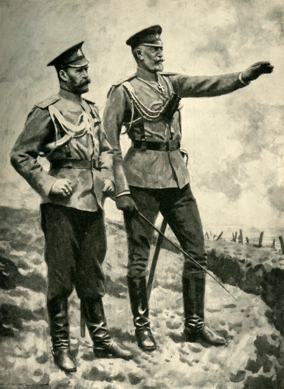 Zmiany w dowództwie rosyjskim, wrzesień 1915. I wojna światowa, ok. 1920. autorstwa Arthur C. Michael