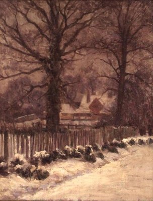 A Snowy Lane autorstwa Arthur Claude Cooke