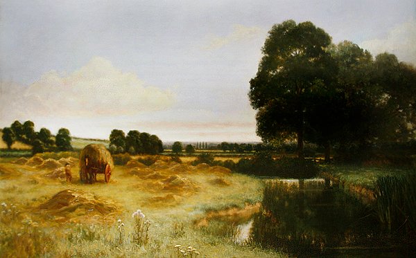Zielona i przyjemna kraina Anglii (olej na płótnie) autorstwa Arthur Claude Cooke
