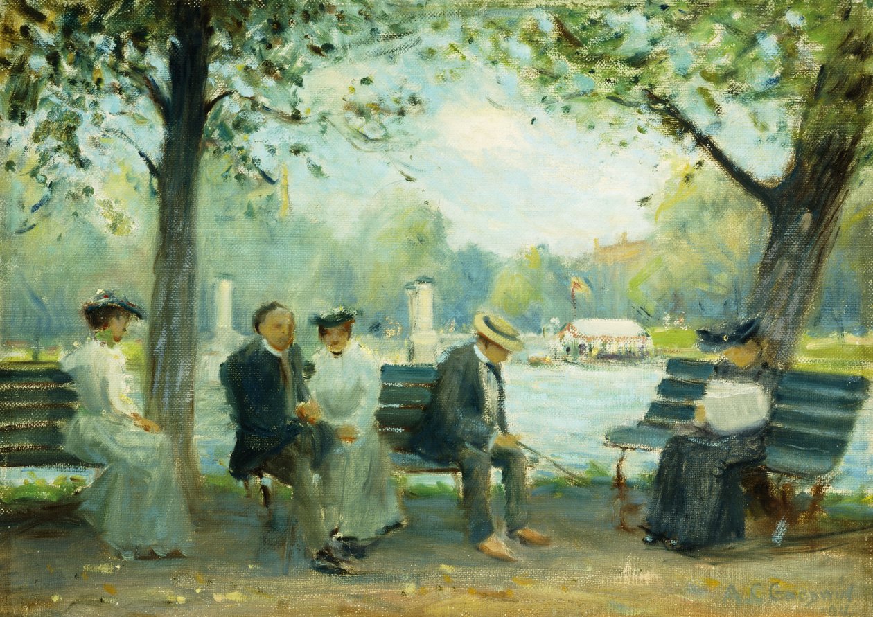 W ogrodach publicznych w Bostonie autorstwa Arthur Clifton Goodwin