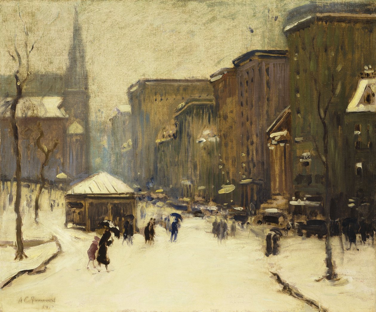 Kościół przy Park Street w Snow autorstwa Arthur Clifton Goodwin
