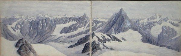 Widok z Breithorn autorstwa Arthur Cust