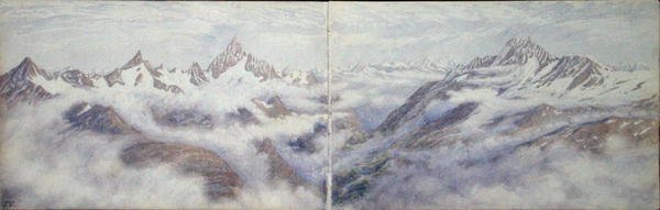 Widok z Breithorn autorstwa Arthur Cust