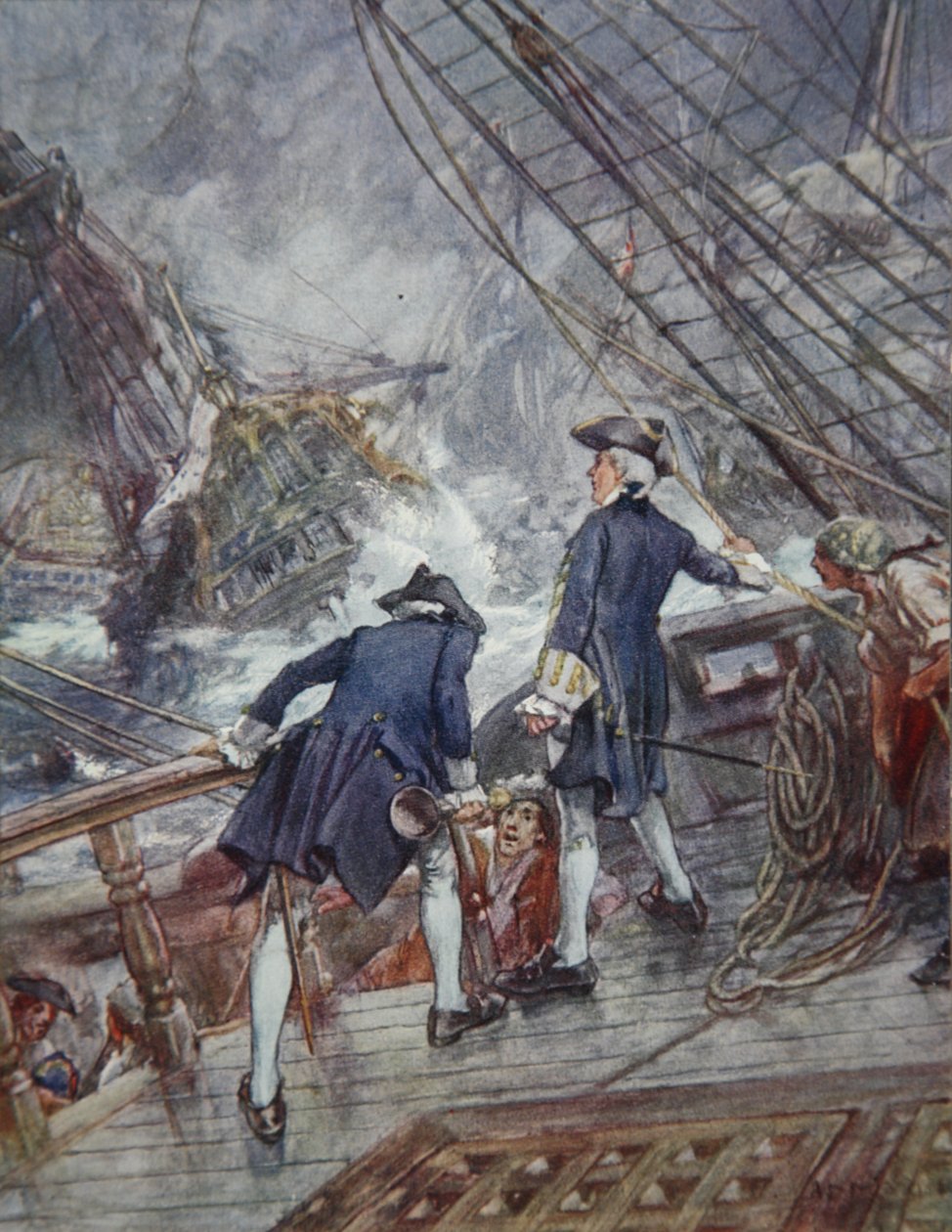 Hawke, ilustracja z Drakes Drum and Other Songs of the Sea autorstwa Henry