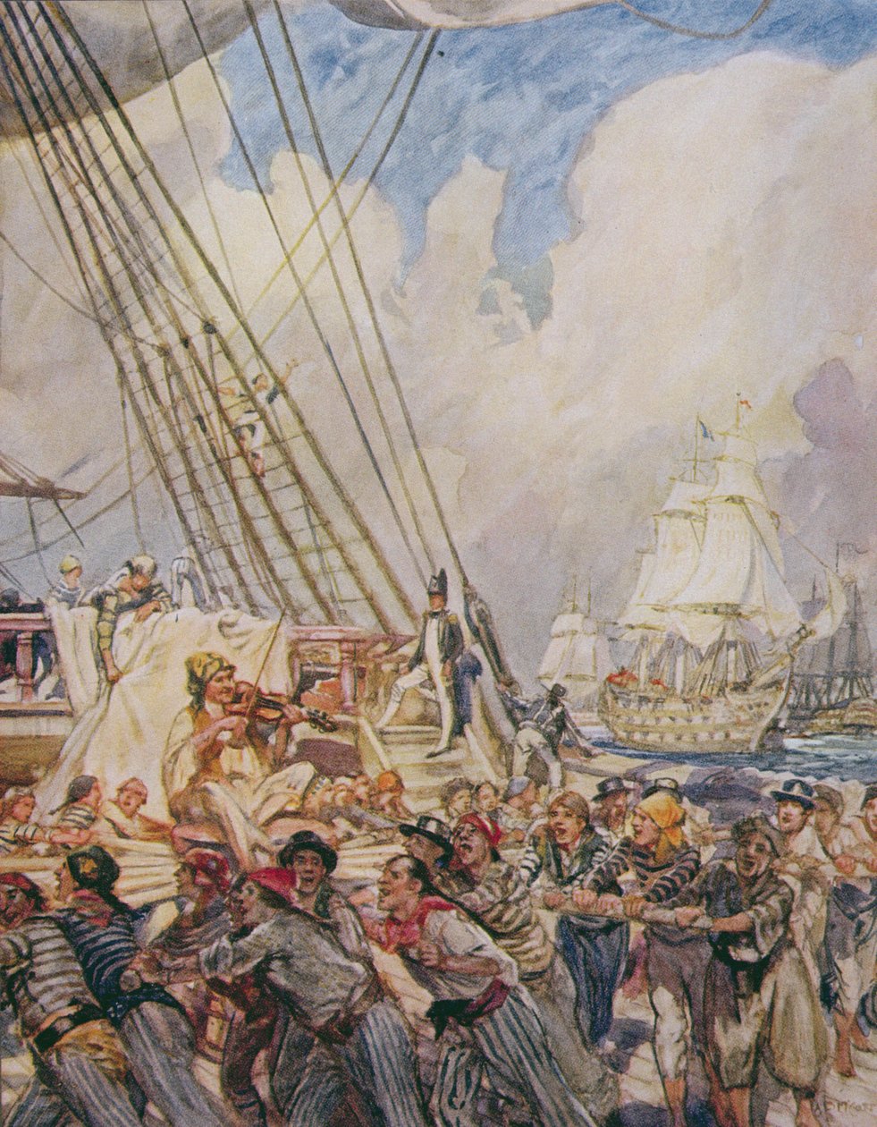 The Old Superb, ilustracja z „Bęben Drake