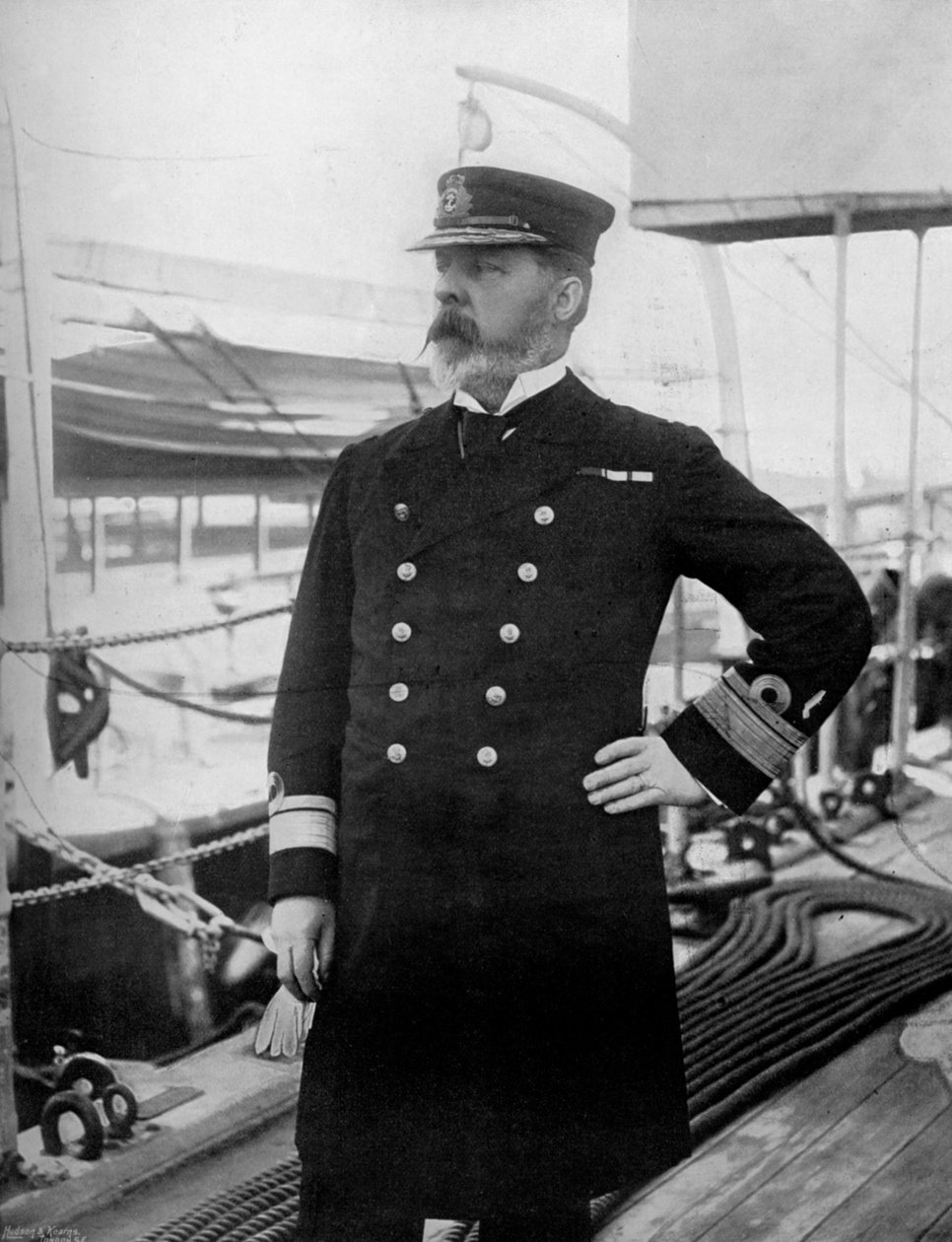 Kontradmirał Henry Bury Palliser, dowódca floty brytyjskiej na Pacyfiku, 1896 r. autorstwa Arthur Debenham