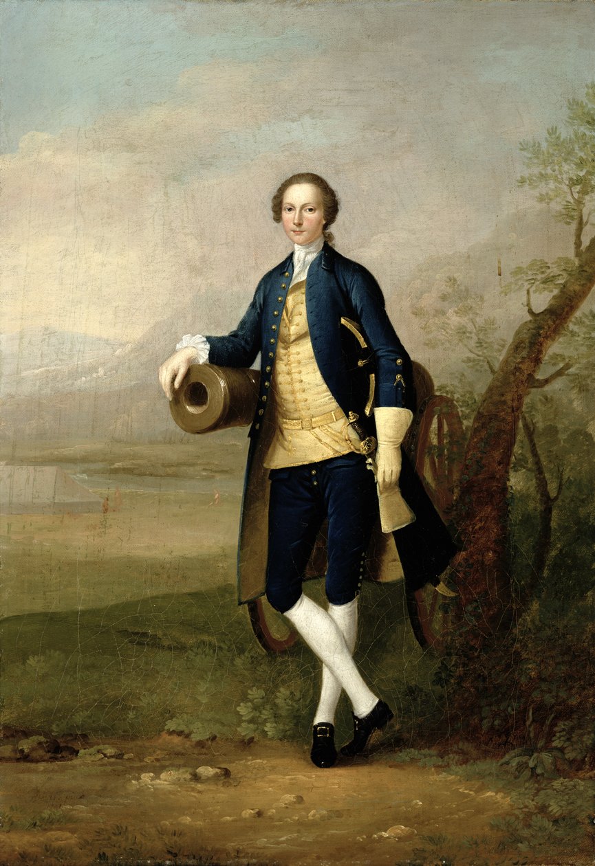 Dżentelmen z armatą autorstwa Arthur Devis