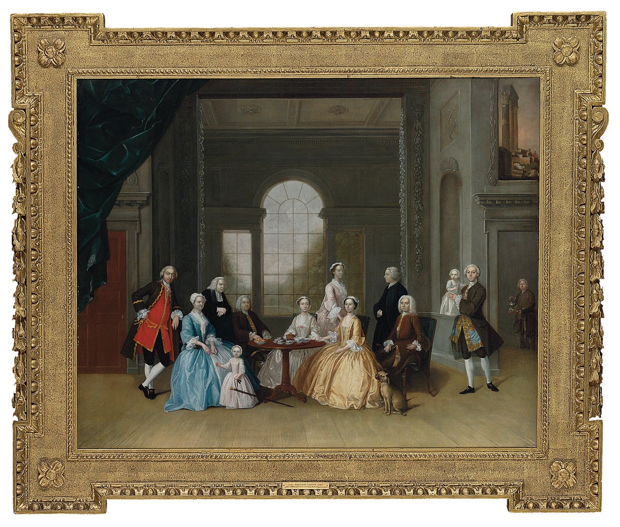 Portret grupowy Johna Offleya Crewe i jego rodziny autorstwa Arthur Devis