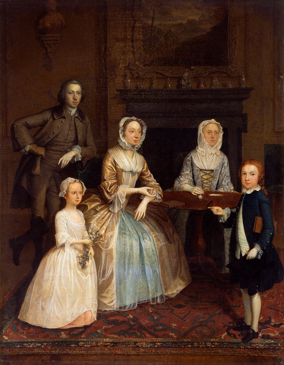 Państwo Richard Bull i rodzina, 1730-80 autorstwa Arthur Devis