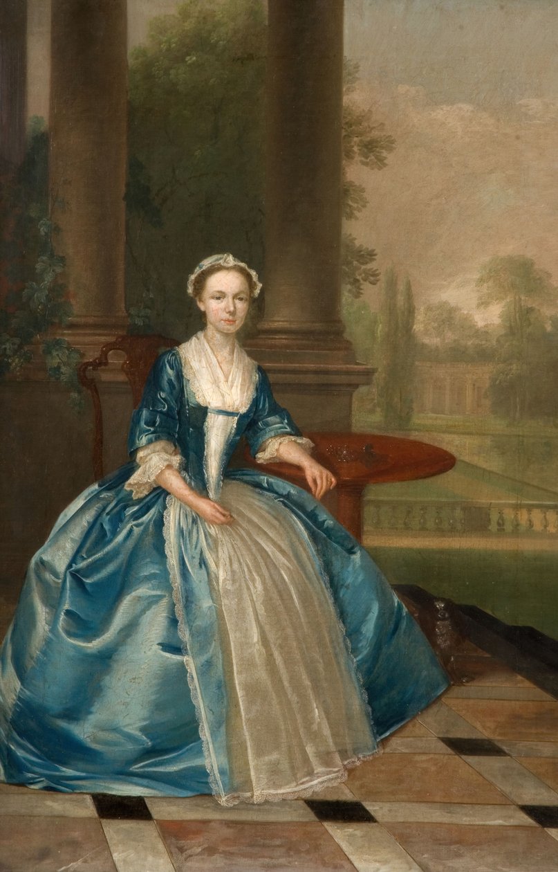 Portret kobiety w kolorze jasnoniebieskim, 1785. autorstwa Arthur Devis
