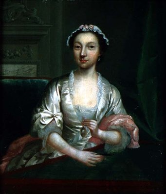 Portret Elżbiety Faulkner, żony artysty, ok. 1742 (panel) autorstwa Arthur Devis