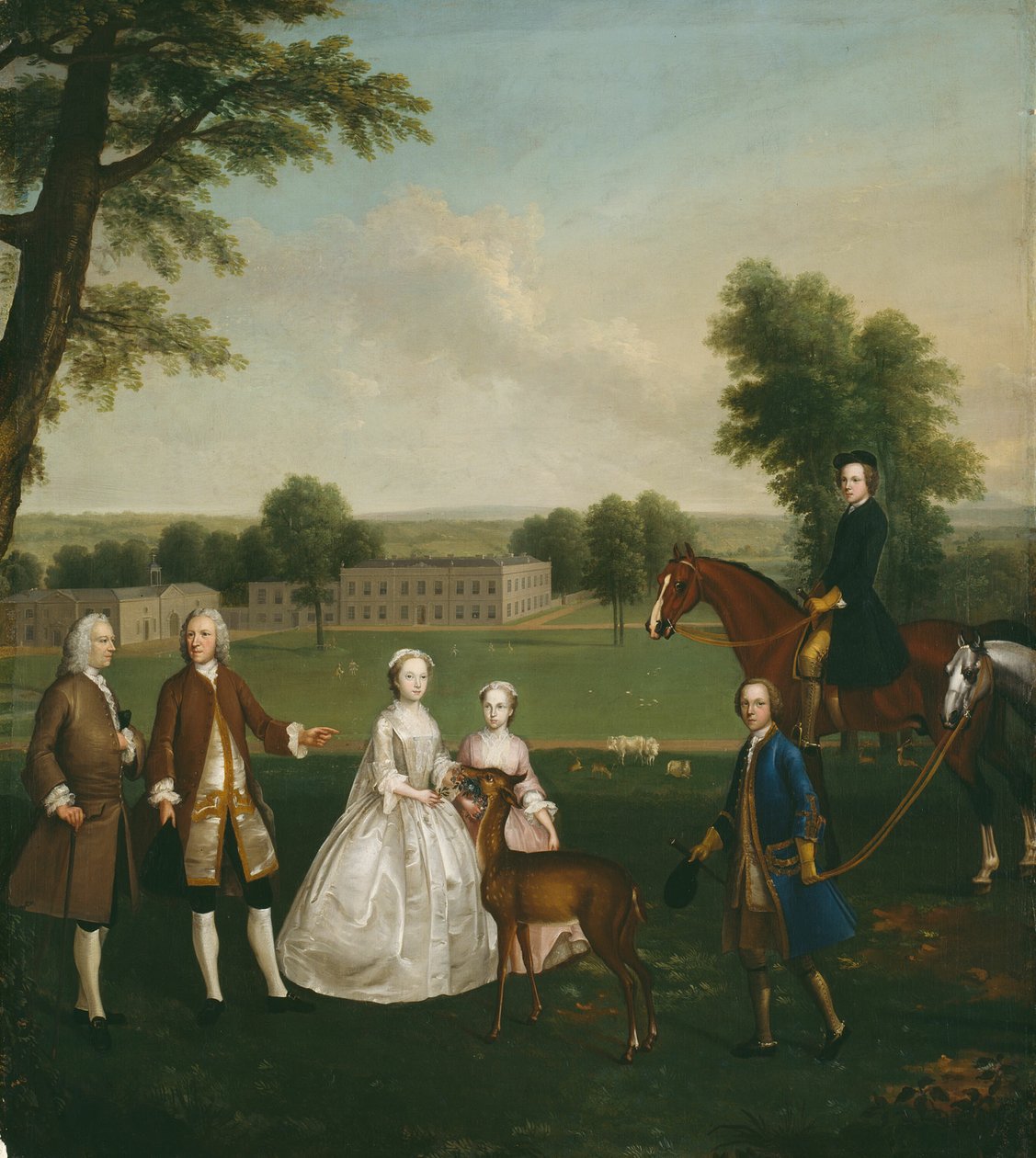Thomas Lister i rodzina w Gisburne Park autorstwa Arthur Devis