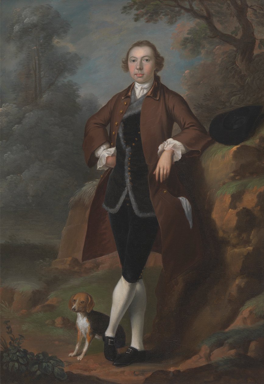 Williama Faringtona z Shawe Hall w Lancashire autorstwa Arthur Devis