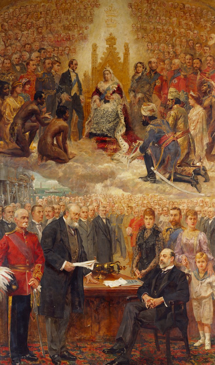 Alegoria Imperium Brytyjskiego autorstwa Arthur Drummond