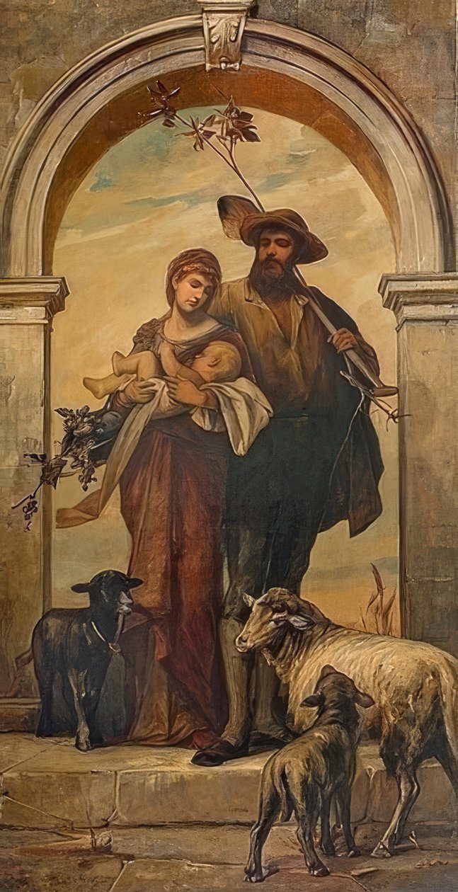 Rodzina uprawiająca winorośl. 1894 autorstwa Arthur Fitger
