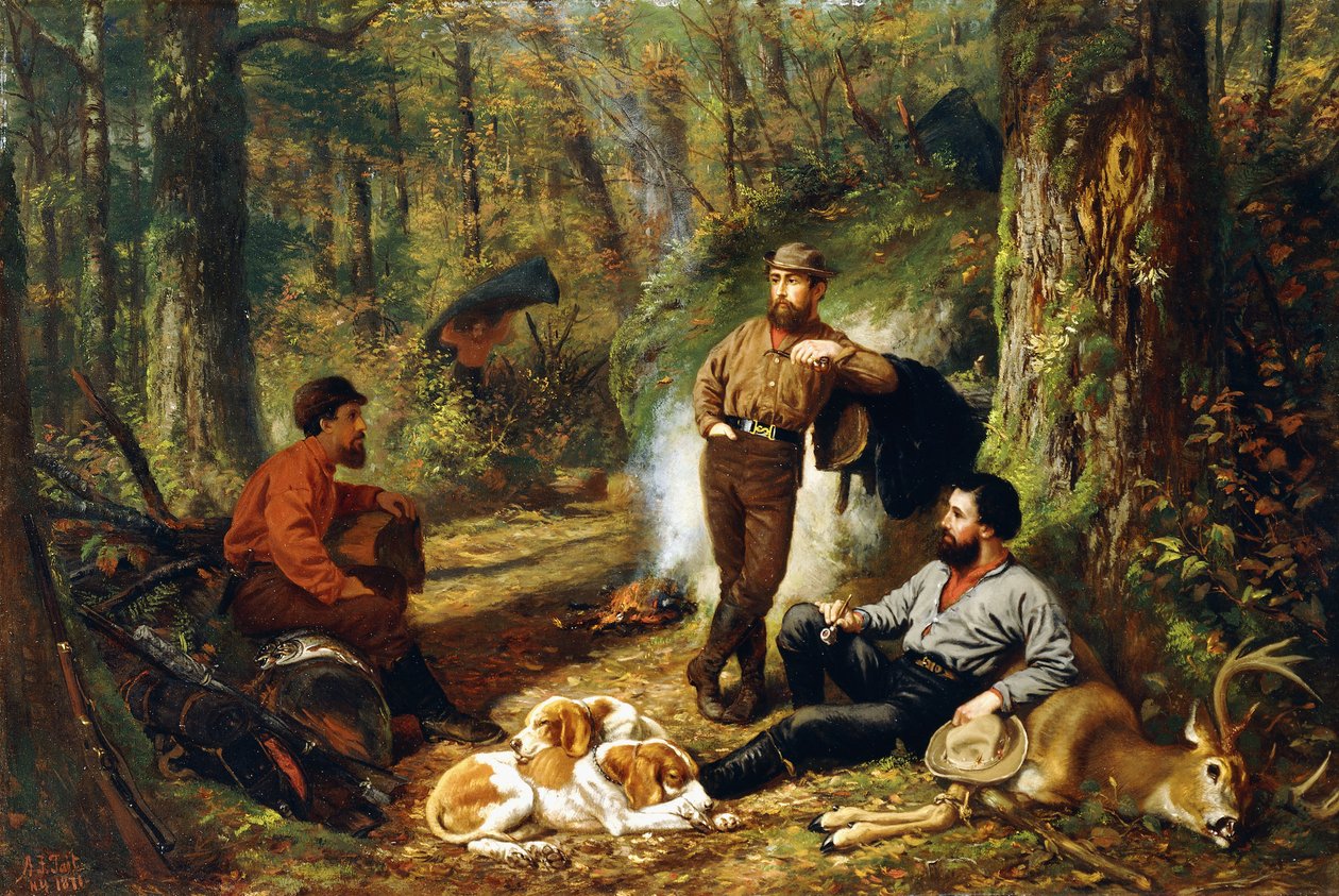 Zatrzymaj się w Portage, 1871 autorstwa Arthur Fitzwilliam Tait