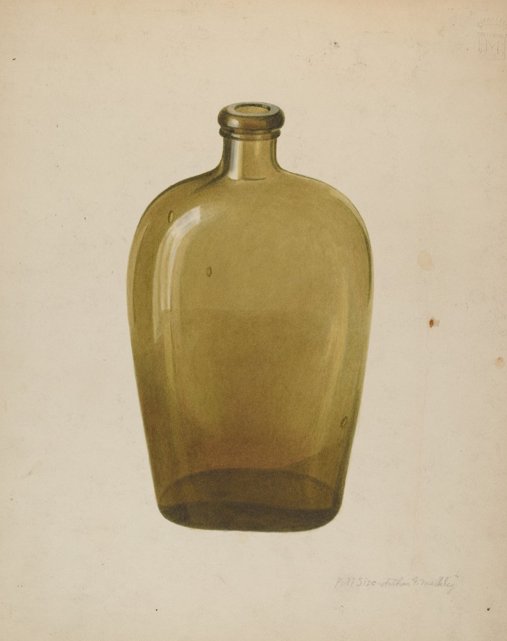 Butelka z alkoholem autorstwa Arthur G. Merkley