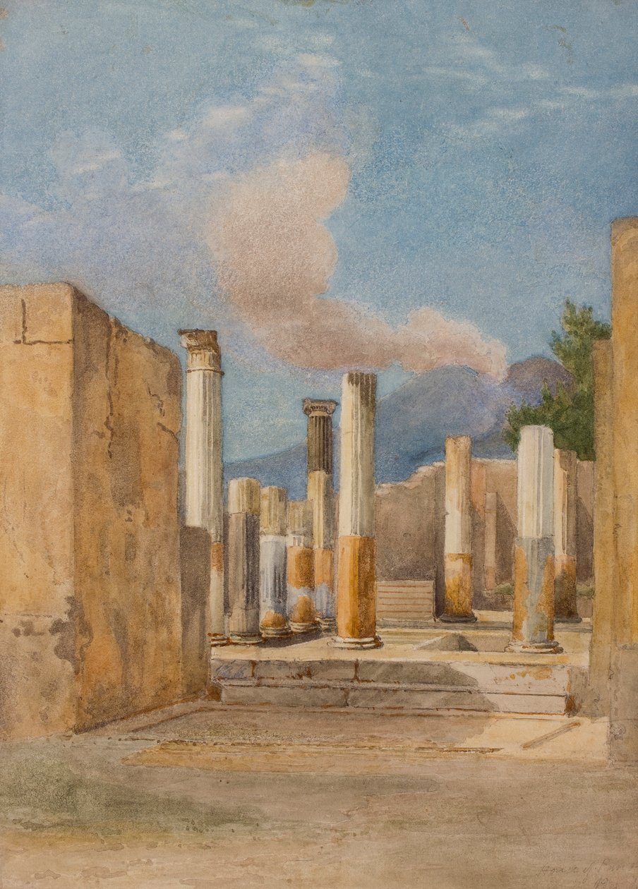 Pompeje: Dom Pansa, via delle Terme, 184344 autorstwa Arthur Glennie