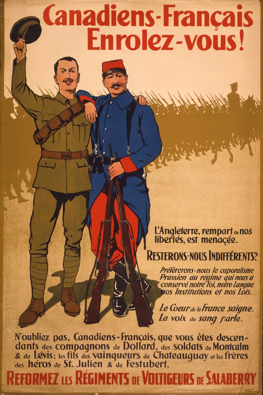 Francuzi-Kanadyjczycy zaciągają się! autorstwa Arthur H. Hider