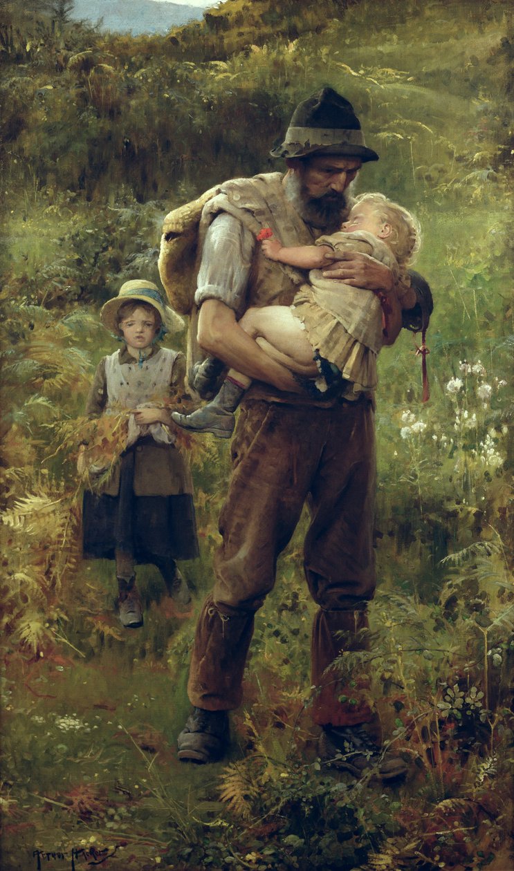Ciężkie brzemię autorstwa Arthur Hacker