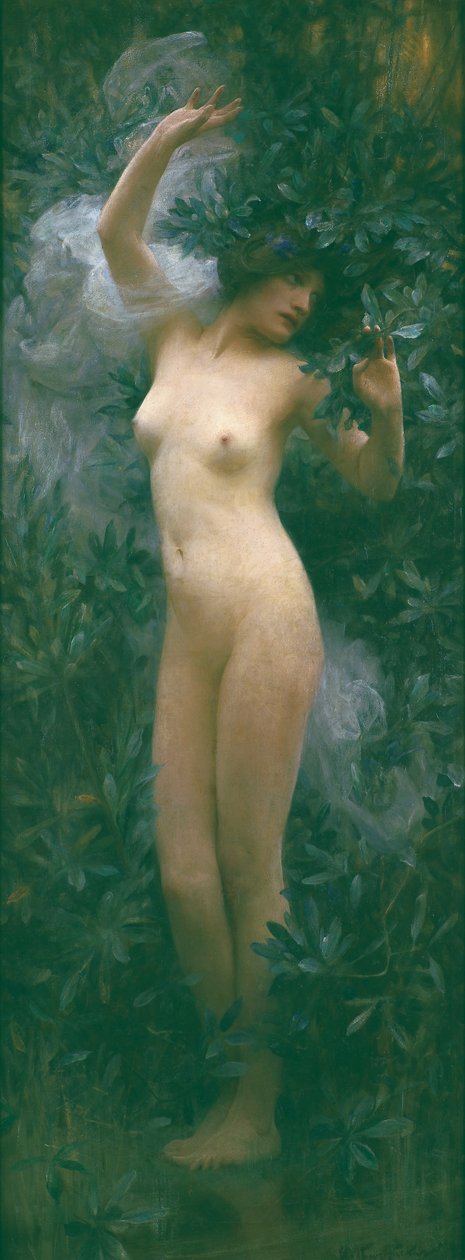 Daphne, ok. 1890 (olej na płótnie) autorstwa Arthur Hacker