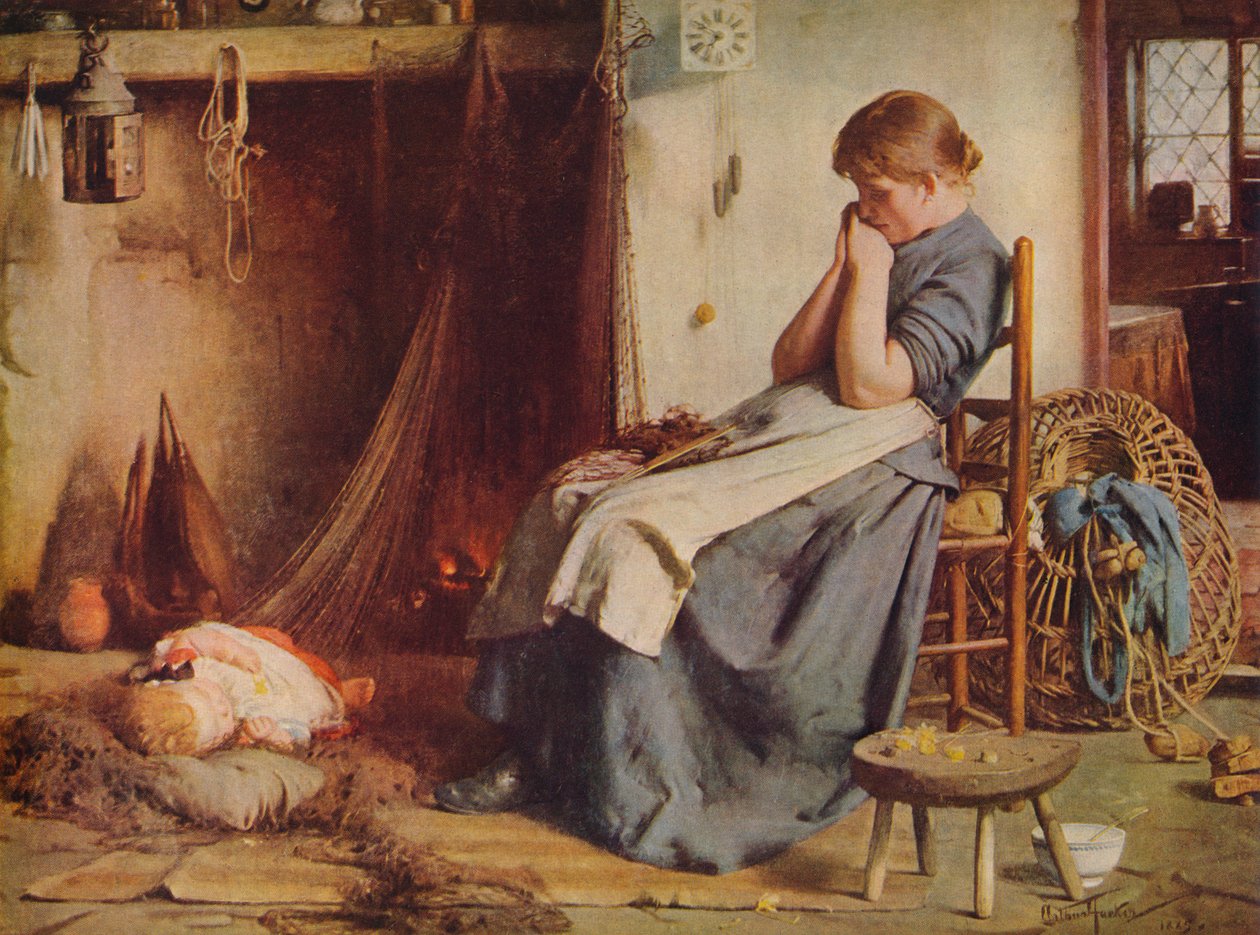 Żona rybaka, 1885 c1940 autorstwa Arthur Hacker