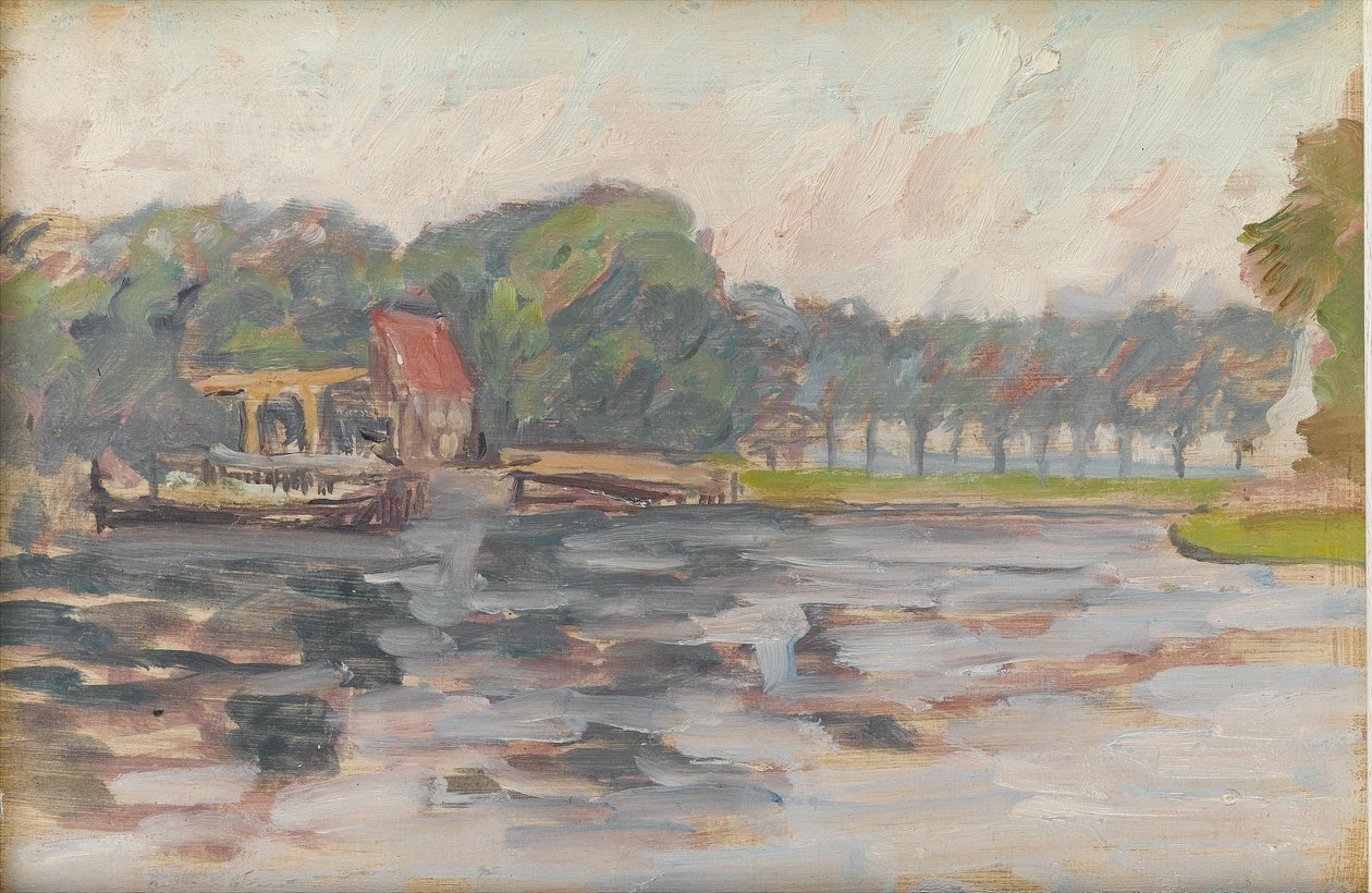 Widok na jezioro, ok. 1910 autorstwa Arthur Haythorne Studd