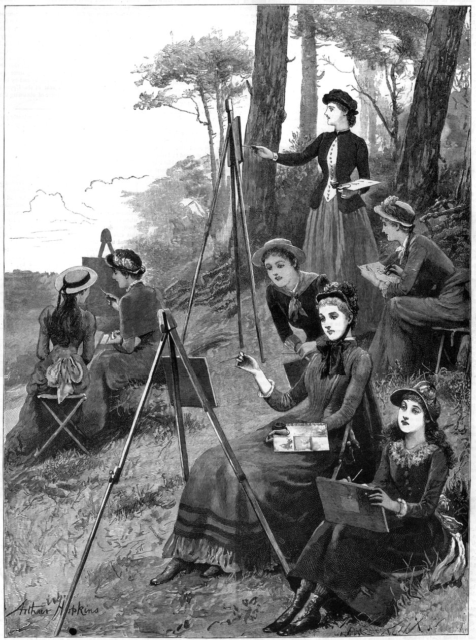 Klub szkicowania kobiet, 1885. autorstwa Arthur Hopkins