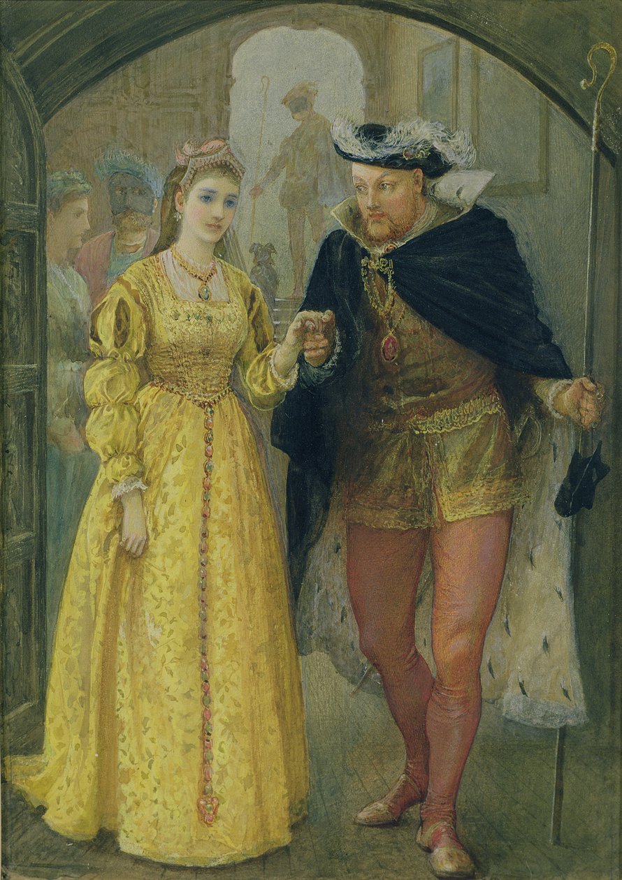 Henryk VIII i Anna Boleyn autorstwa Arthur Hopkins