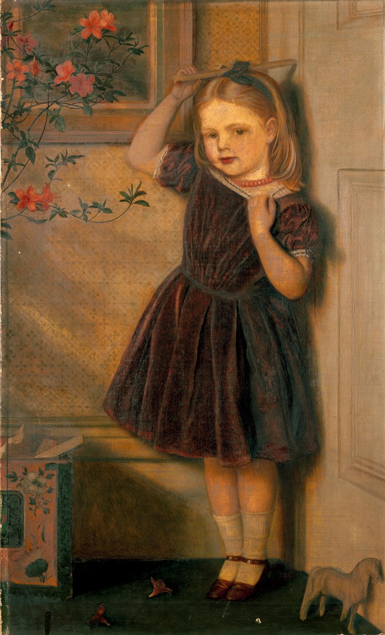 Cecily Ursula, lat 3, wystawiła 1867 autorstwa Arthur Hughes