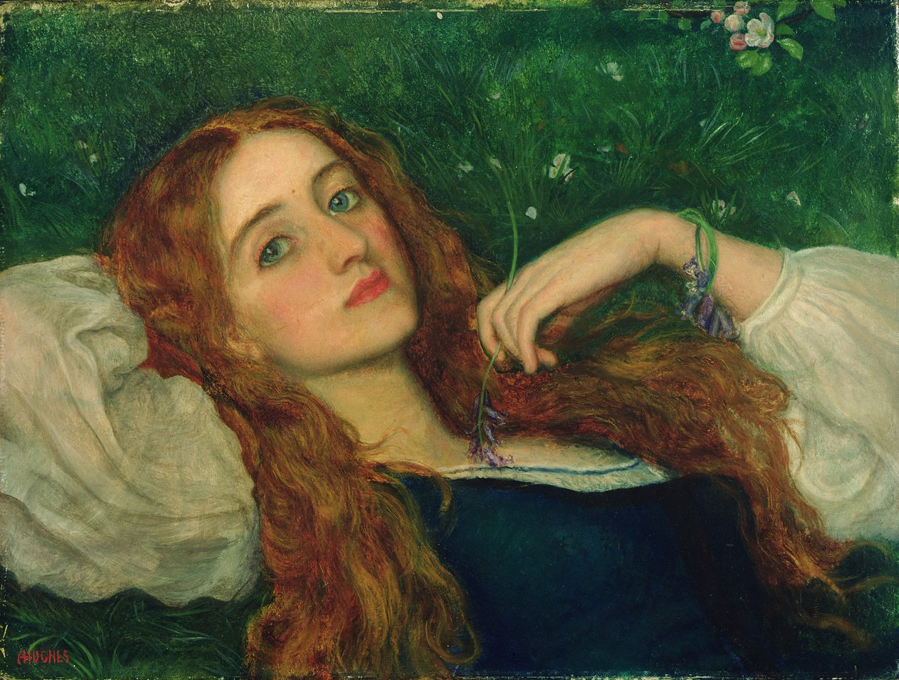 W trawie autorstwa Arthur Hughes