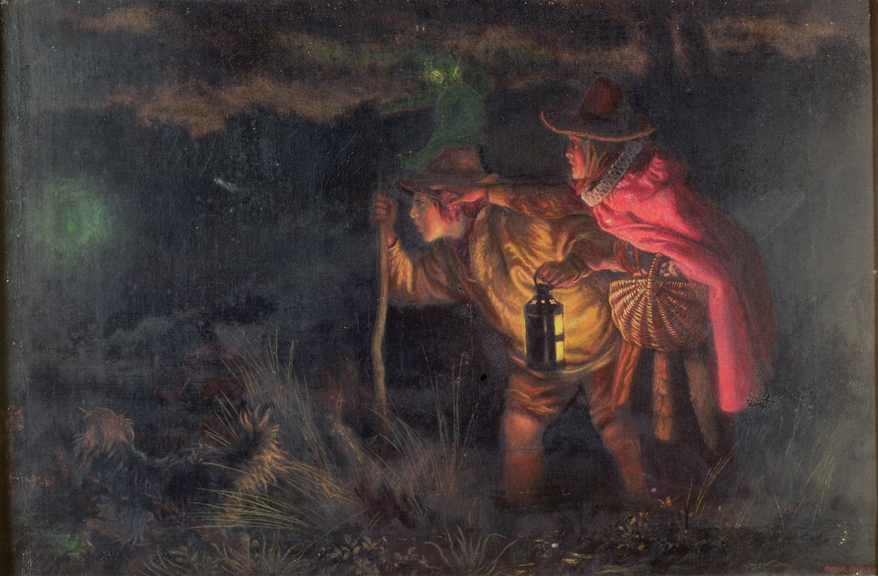 Latarnia z dyni autorstwa Arthur Hughes