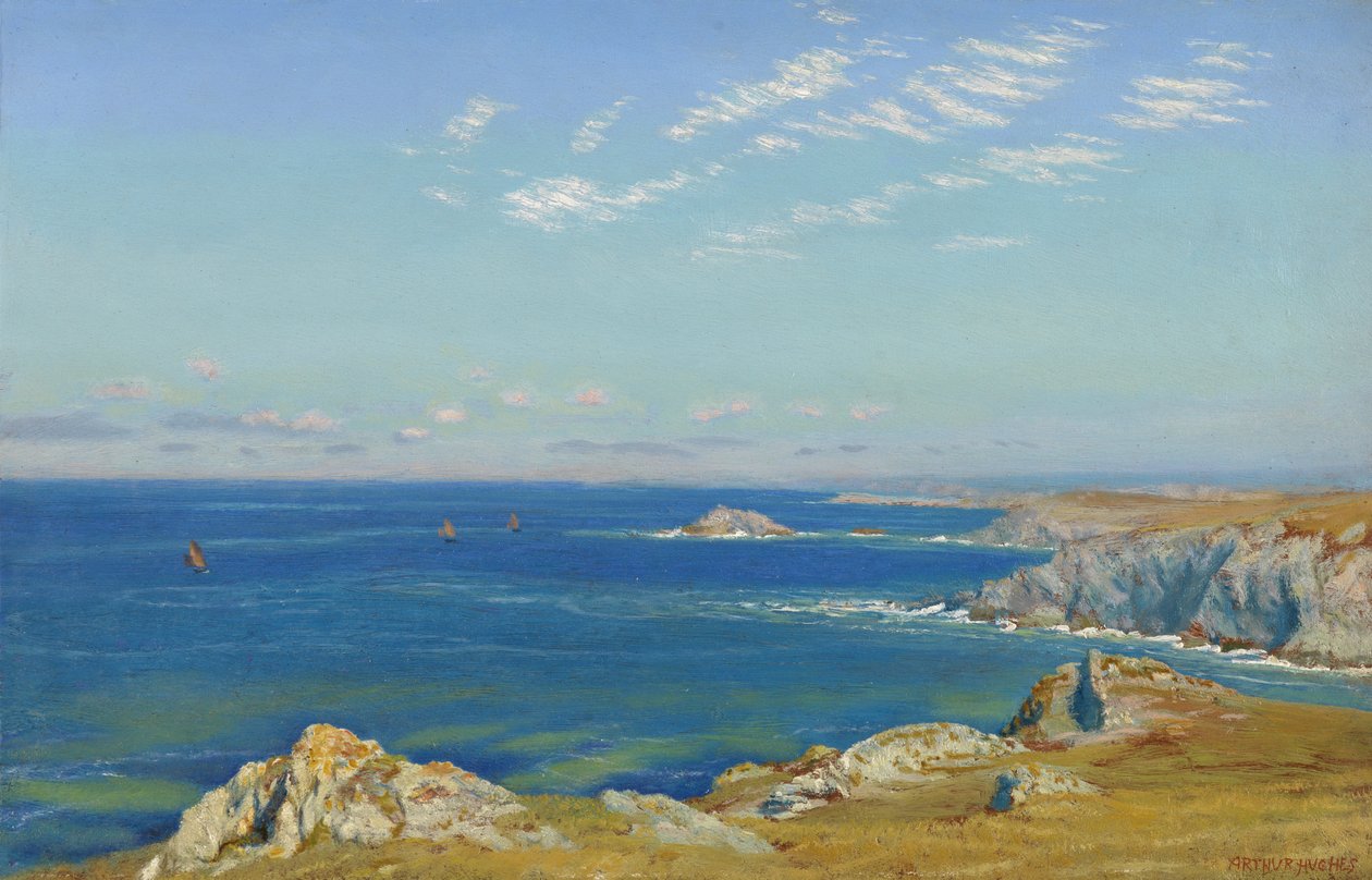 Przylądek Newquay, Kornwalia autorstwa Arthur Hughes